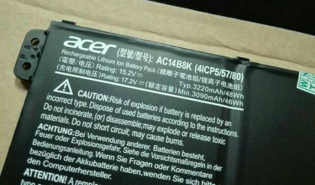 Baterai original acer AC14B8K E3-111 E3-112 ES1-511 ES1-512 V3-111