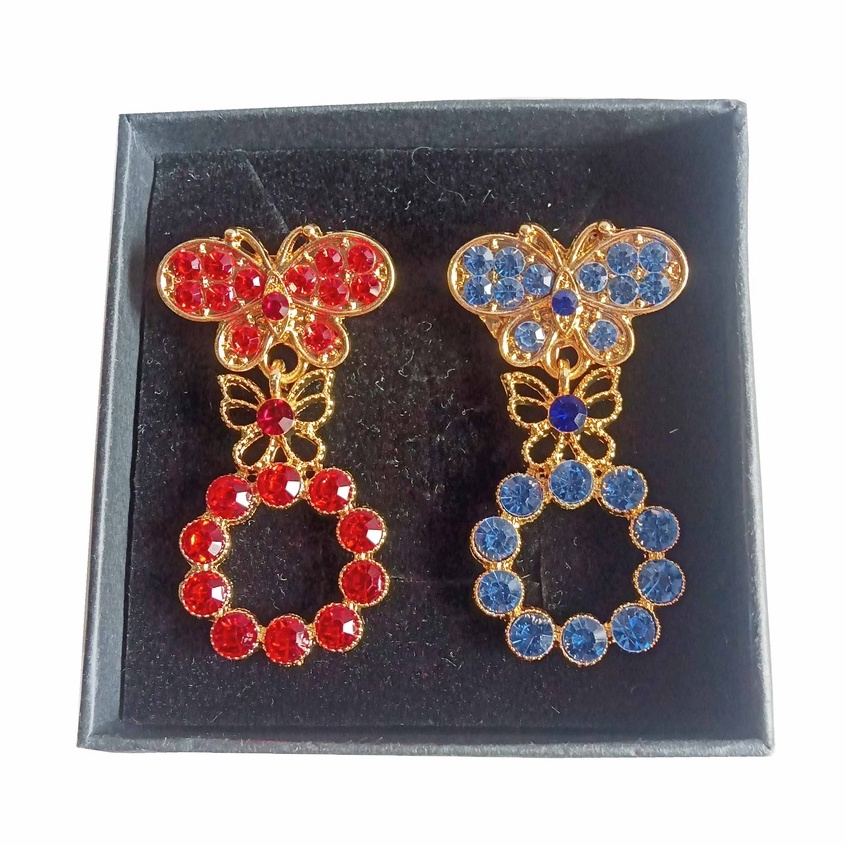 2 Buah Bros Dagu Seri Juntai Kupu Mix-2*Juntai.Kup-Warna