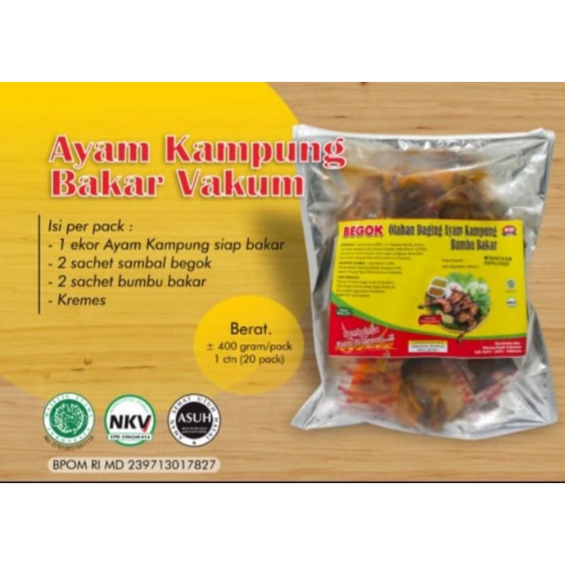 

Ayam Kampung Bakar Begok 400gr