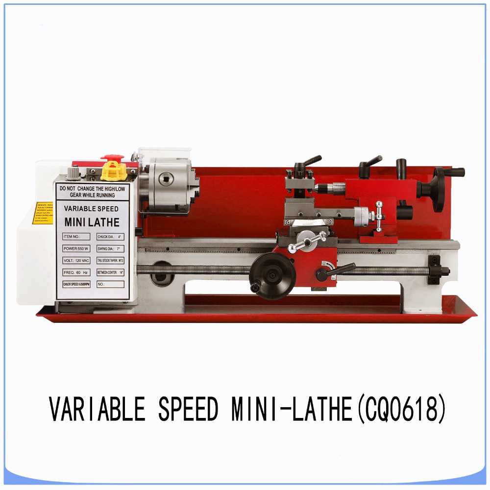Mesin Bubut Mini Kayu Besi Metal 550 watt 220 V Rpm 2500 Variabel Speed Gear Besi Metal Working