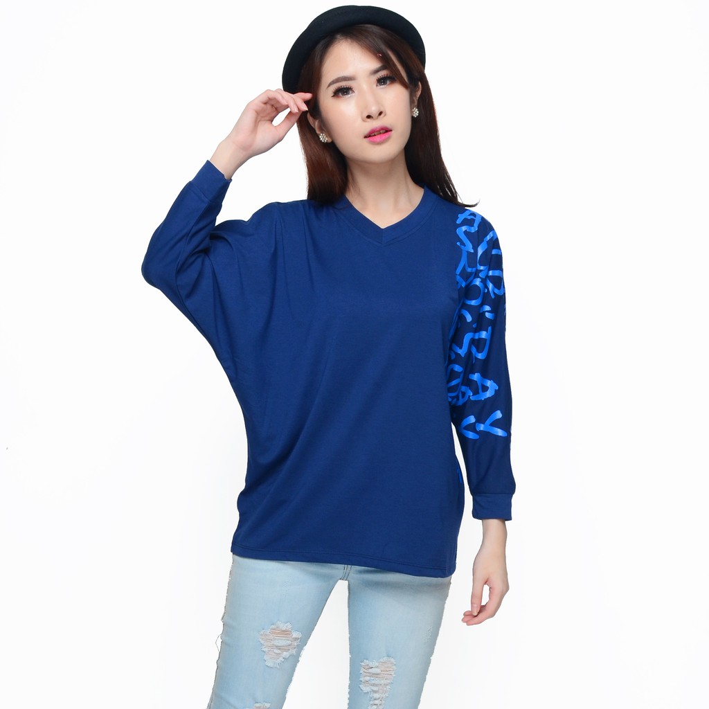 Blus Lengan Panjang Wanita Muslim Gaya korea Printing - XSHOP Autumn