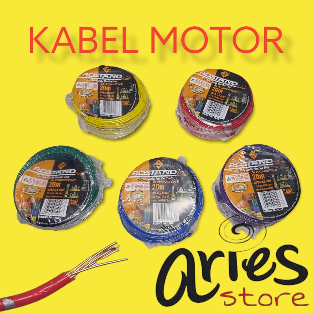 KABEL BODY MOTOR 0.5 mm 20 METER