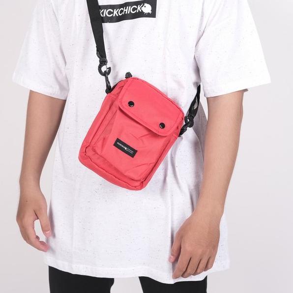 (SALE) Kickchick Tas Selempang Slingbag | Coca Series | Black Yellow Green Red Green Army