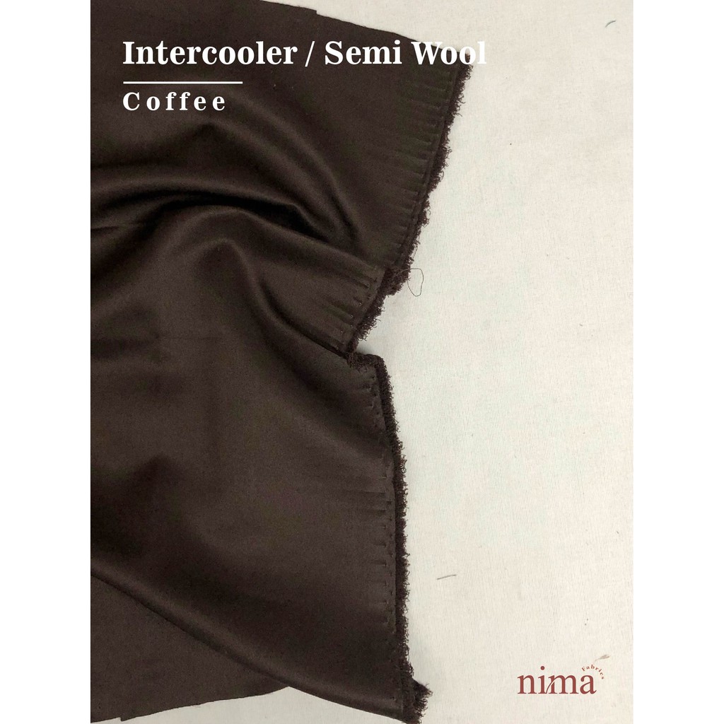 1/2 meter Kain SEMI WOOL Intercooler bahan Jas / celana / seragam dinas (lebar 1,5m)