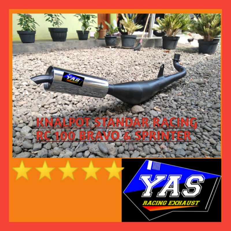 Knalpot Suzuki RC Bravo RC80 RC100 RC Sprinter Standar Racing