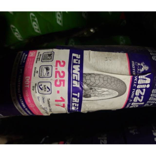 Ban mizzle power tread ukuran 225 ring 17