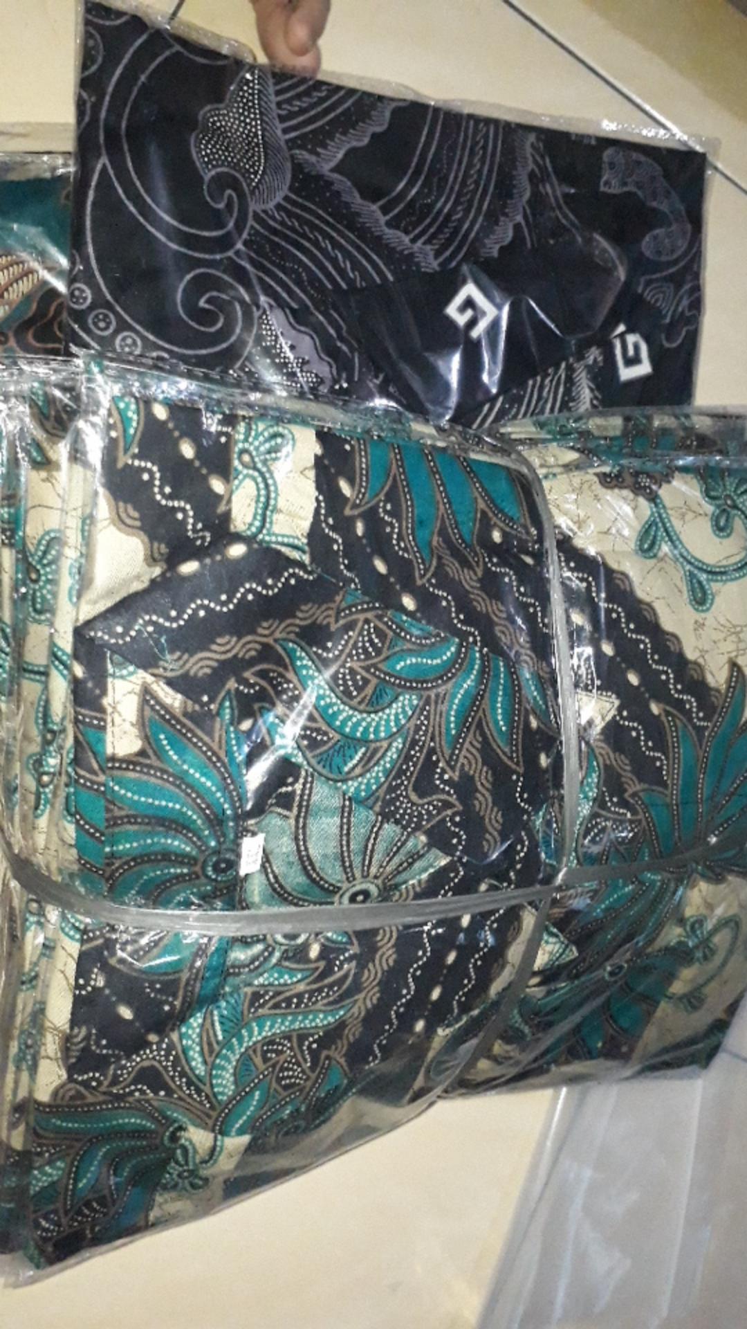 Kemeja Batik Pria Lengan Panjang Murah Seragam M L Xl Xxl