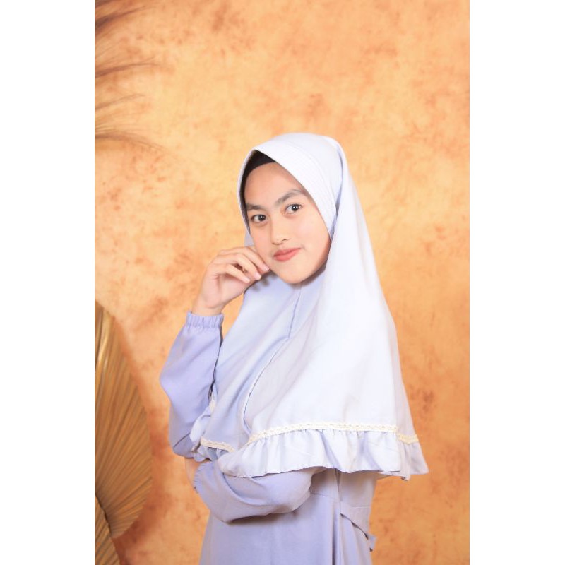Arshilla hijab//khimar rempel renda//khimar pet antem//hijab syari