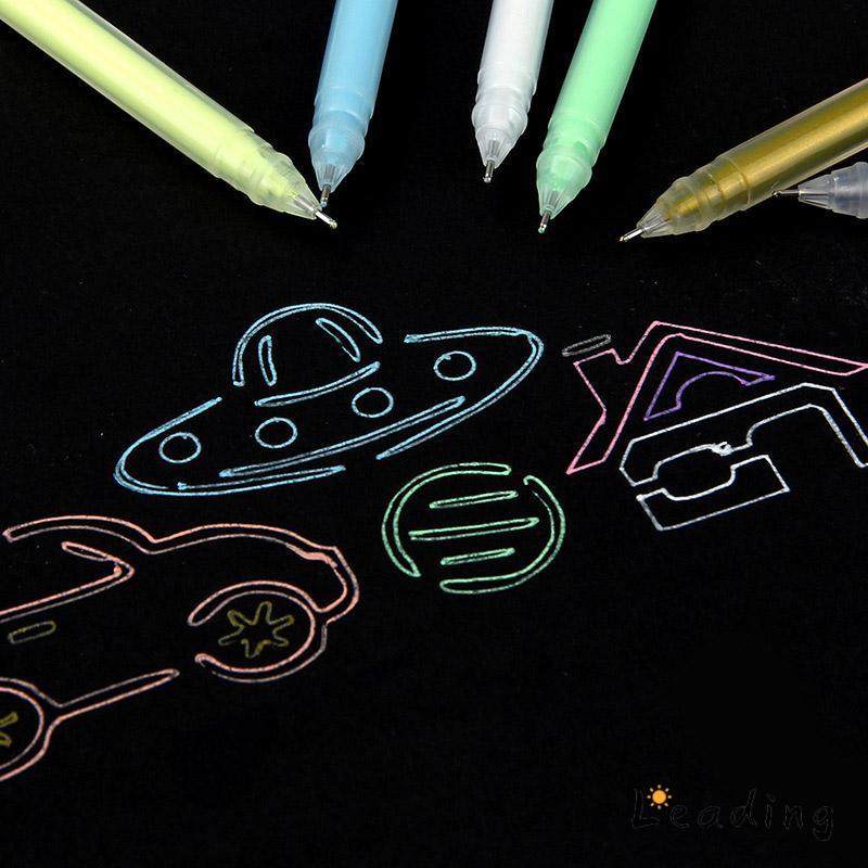 

Warna Pena Gel Berkapasitas Besar Akun Tangan Tanda Siswa Sorotan Album Flash Pen-Le