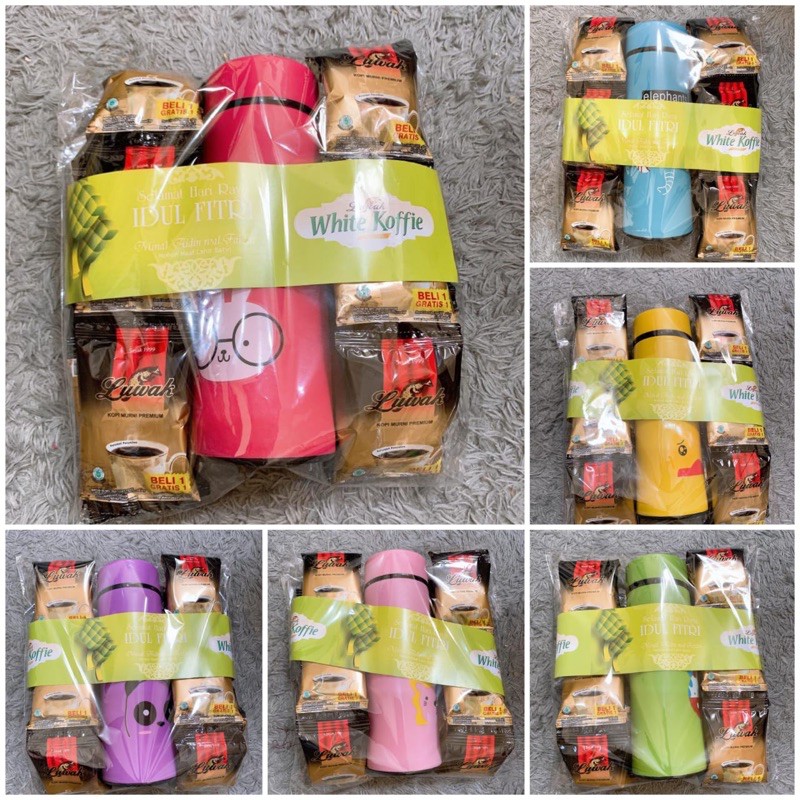 Paket kopi Luwak + Tumbler Kaca Lucu