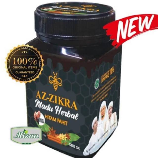 

Madu Herbal Hitam Pahit Azzikra KEMASAN BARU|Isi 500gr