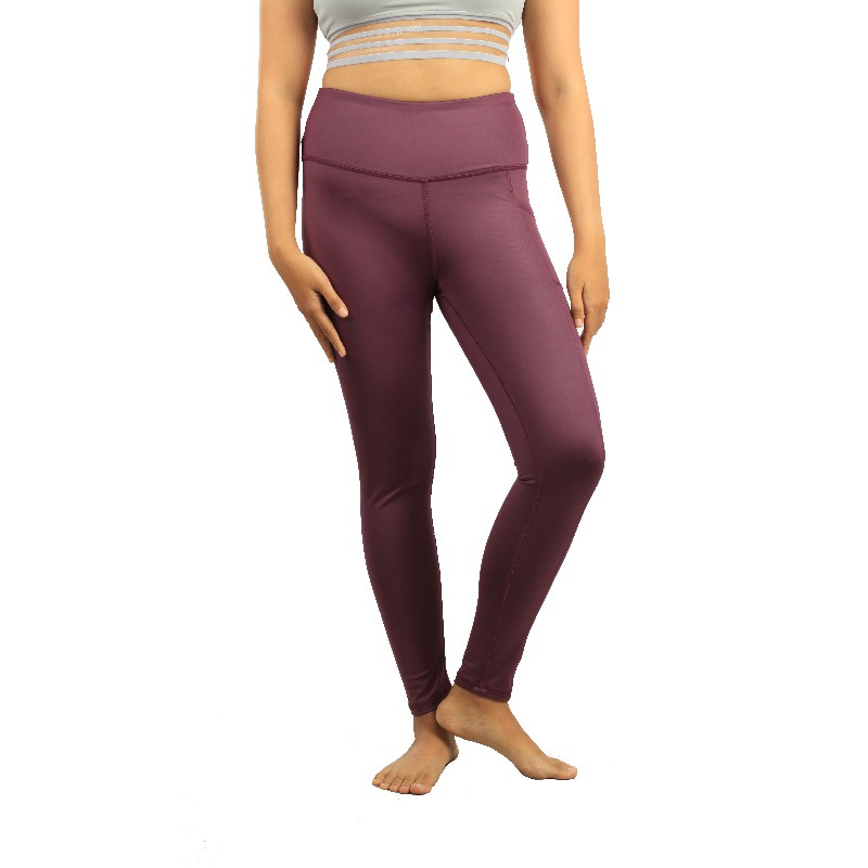 Celana Olahraga 90 Degree High Rise Side Pocket 7/8 Legging- Purple 08DGC008