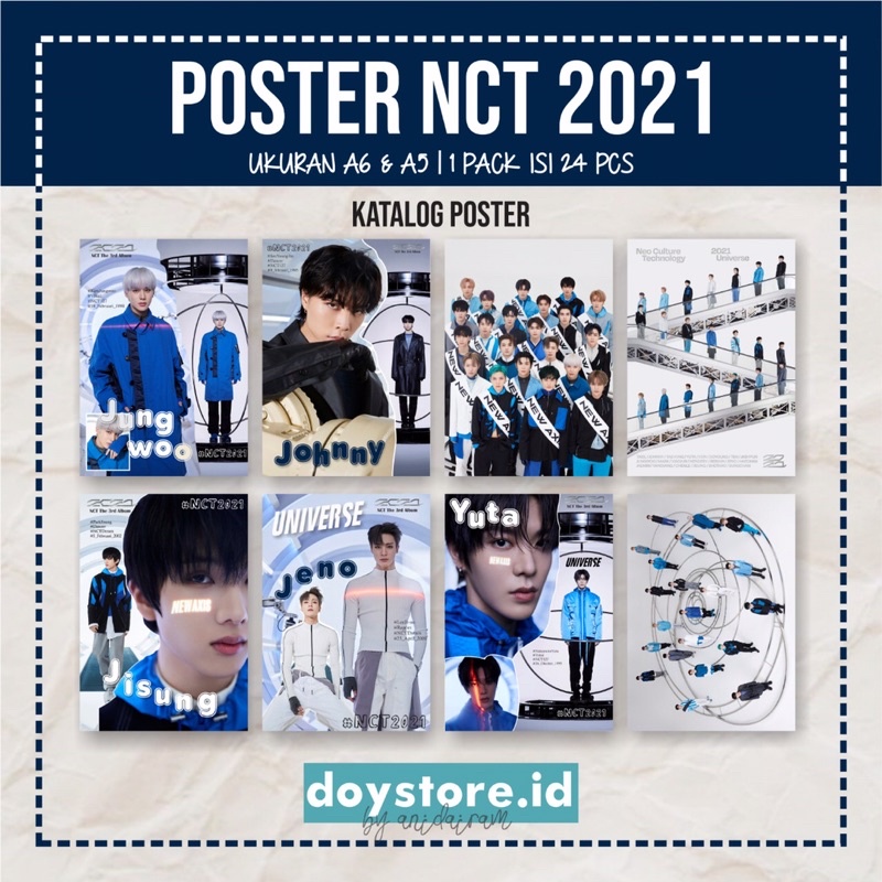 [BACA DESKRIPSI] Poster NCT 2021 Universe | Poster Dinding NCT