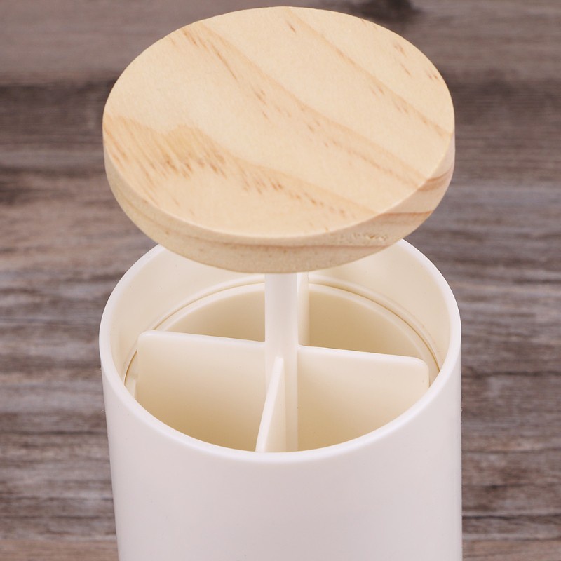 CRE  Automatic Pop-up Cotton Bud Swabs Toothpick Dispenser Case Home Hotel Decoration