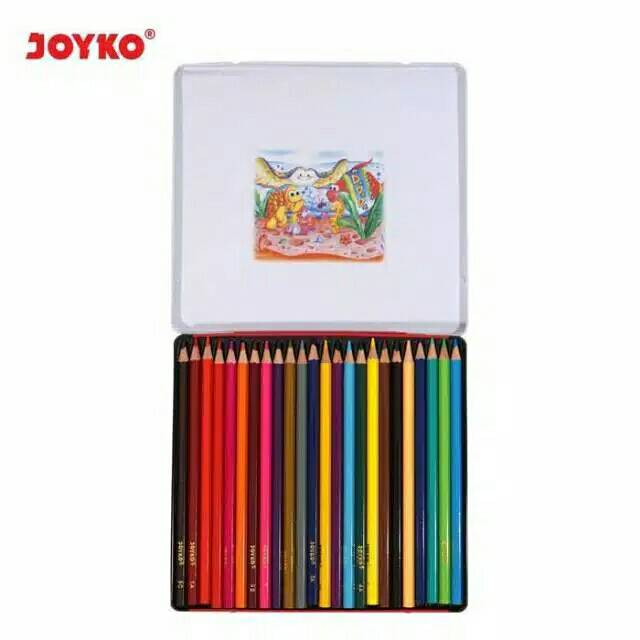 

Pensil Warna Joyko 24 Colour Pencil CP-24TC Kemasan Kaleng Tin