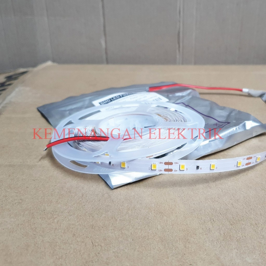 LAMPU SMD LED STRIP FLEXIBLE OSKA 2835 60LED IP33 5 METER 5M (MATA KECIL) INDOOR / LED FLEKSIBEL