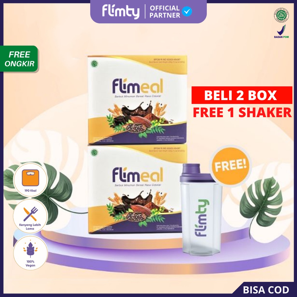 [ AGEN RESMI ] Flimeal Meal Replacement by Flimty - Minuman Diet Pelangsing Rasa Coklat