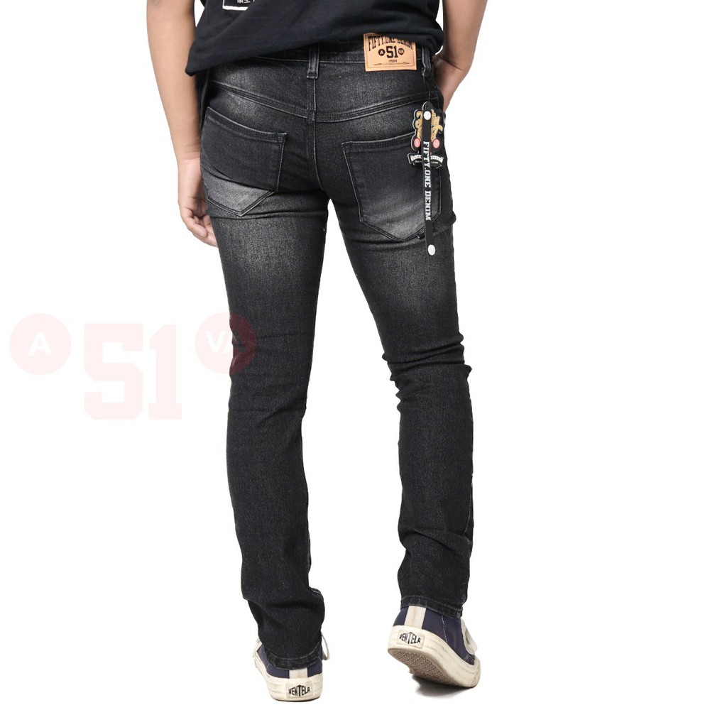 (COD) FIFTY ONE / CELANA JEANS PANJANG PRIA SLIMFIT / CELANA PANJANG ORIGINAL / CELANA PANJANG PRIA