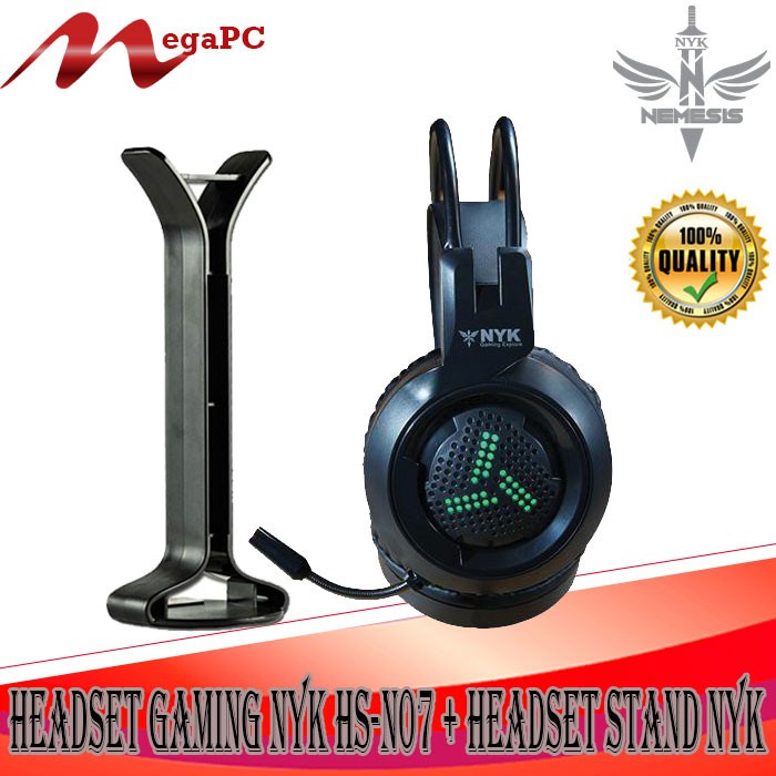 Headset Gaming NYK HS-N07 + Headset Stand NYK