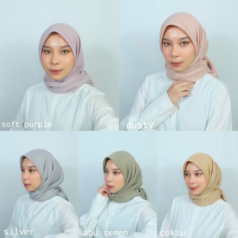 HIJAB SEGIEMPAT  IDA ROYANI POLOS