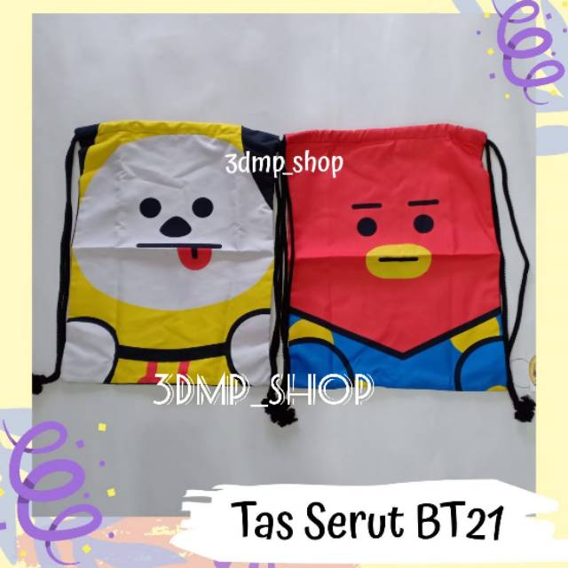 Tas serut BT21 RJ Chimmy bts kpop