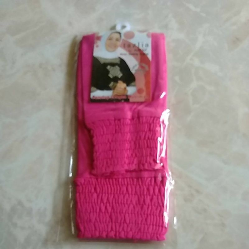 manset tangan kerut pendek /manset tangan original TAZLIA/manset SMOKE-Pink fanta