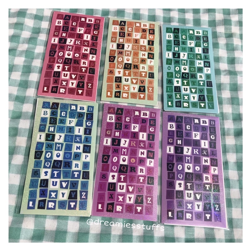 

(Dream) Cute magazine alphabet deco sticker
