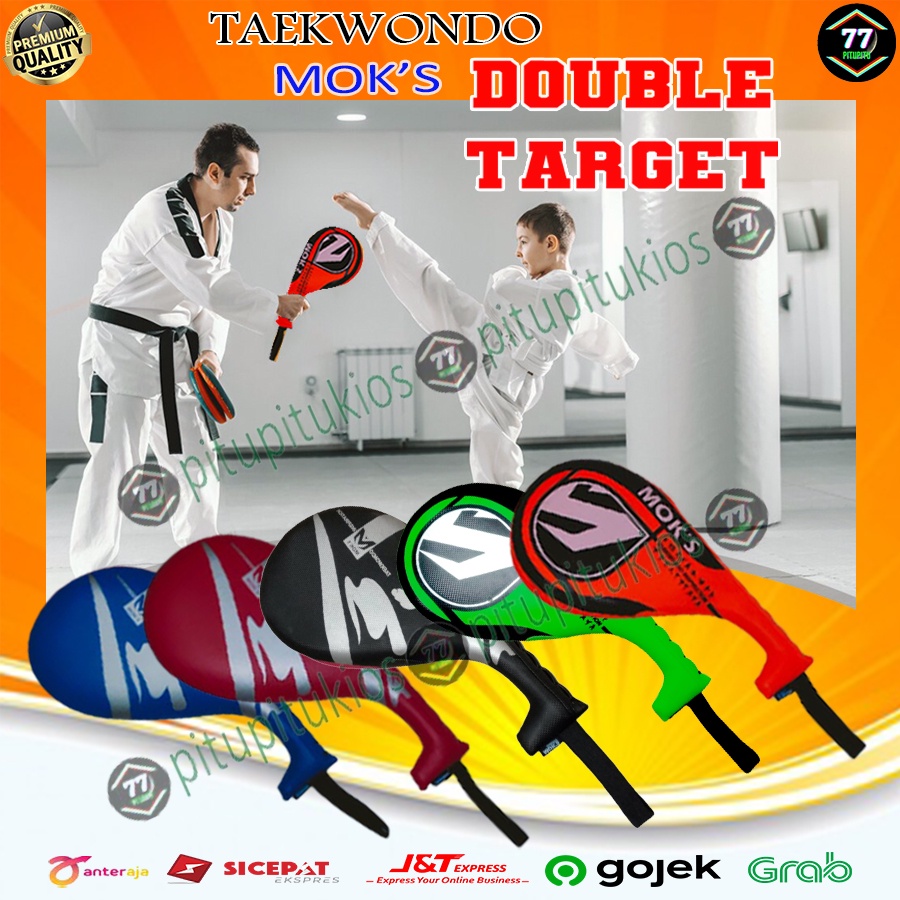 Double Kick Kicking Foot Target Pad Kickpad Alat Alas Latihan Sasaran Tendang Tendangan Pukulan Bela