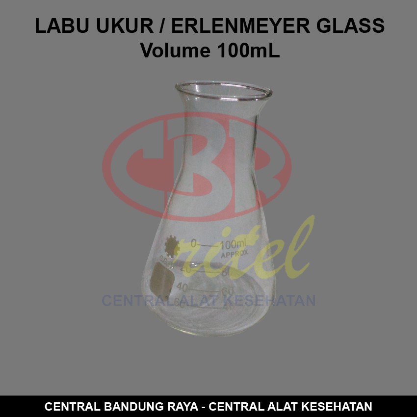 Gelas Labu Ukur / Erlenmeyer Glass Volume 100mL