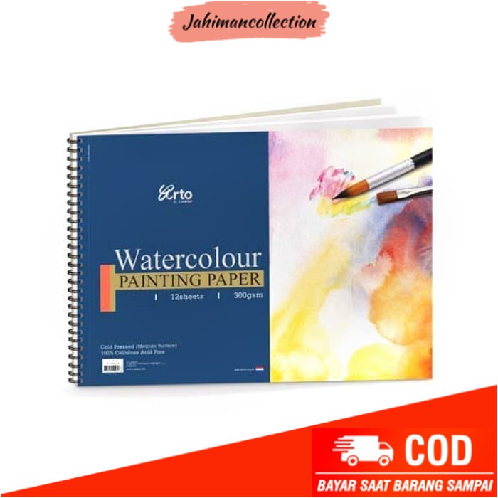 

✨ BISA COD ✨ Arto A3 Watercolour Painting Paper Wire-O 12 Sheets 300 Gsm