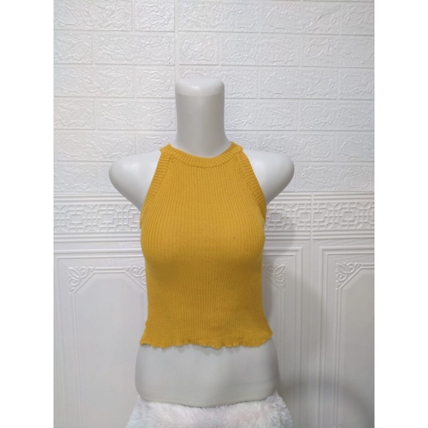 Ella Crop Top - Tank Top Rajut Wanita - Inner Knit