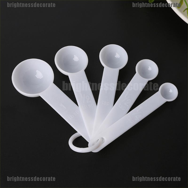 brigid 5Pcs Sendok Takar Bahan Plastik untuk Baking