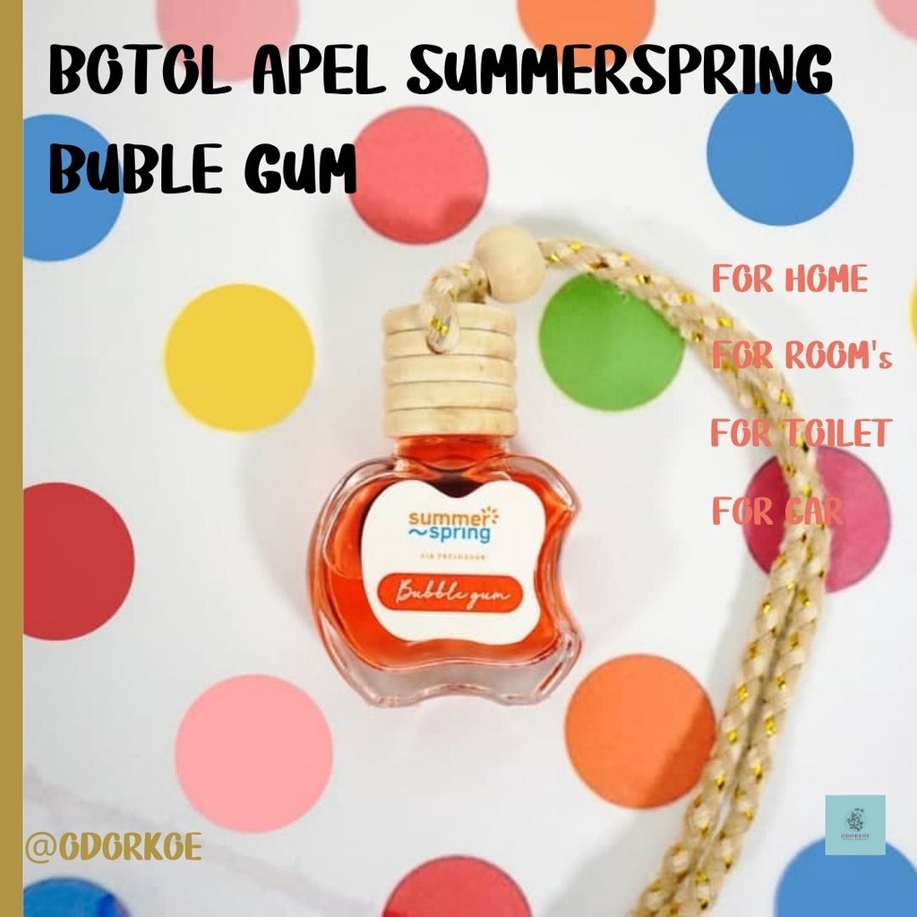 Jual Parfum Mobil Botol Apel Aroma Buble Gum Parfum Ruangan Parfum Kamar Parfum Toilet