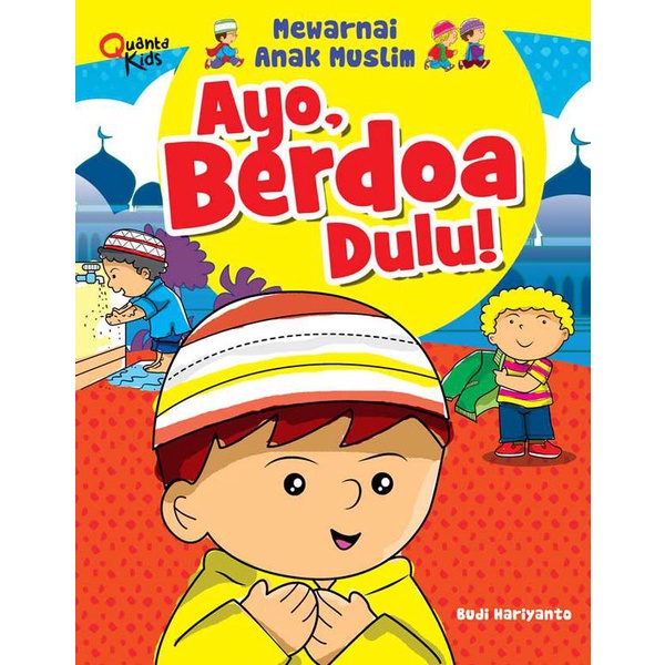 buku mewarnai anak muslim ayo berdoa dulu