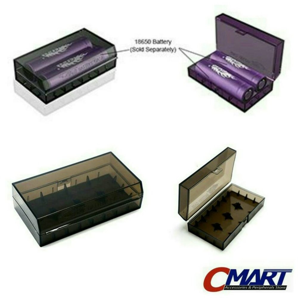 Efest Tempat Baterai 18650 / 18350 2x Battery Case batre - EFS-H2-BK
