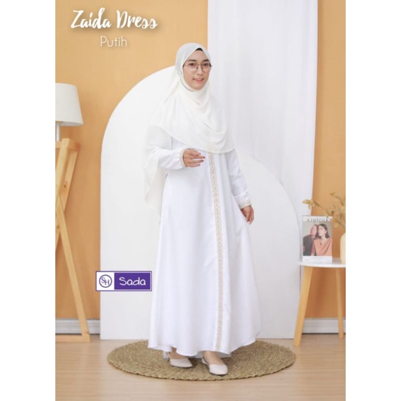 Zaida Dress By Sadahijab/gamis murah berkualitas