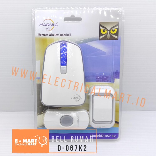 HELES Bel Rumah Wireless D-067K2 / Bel Rumah DC 2 KNOP Harnic