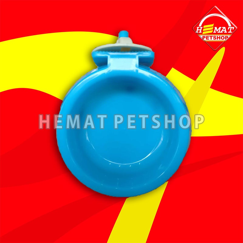 Tempat Makan hewan Gantung PETS DISH bulat pet bowl kucing kelinci