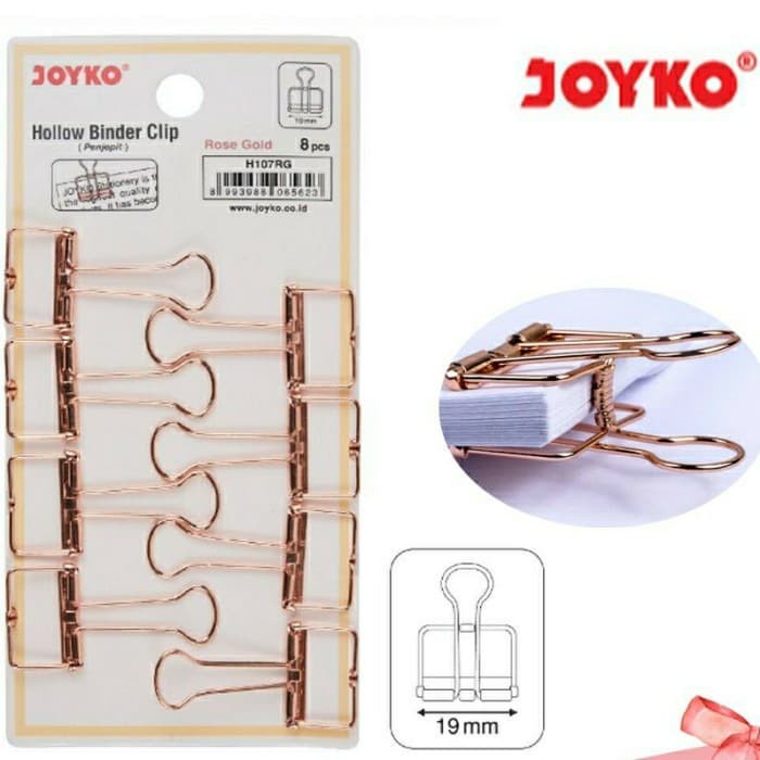 

Joyko Hollow Binder Clip H107RG