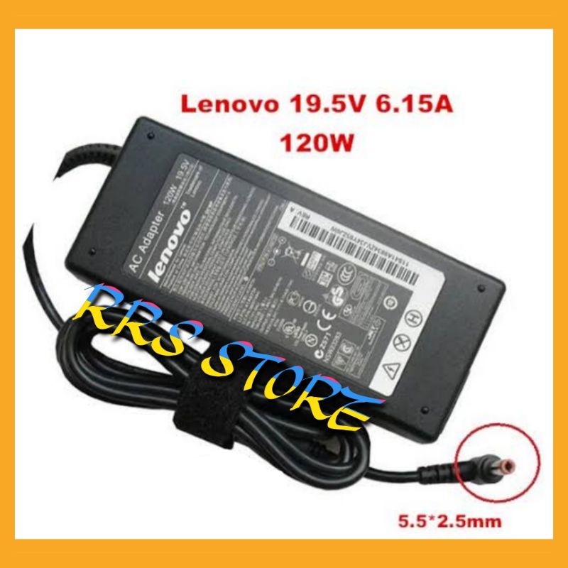 Adaptor charger laptop lenovo 19.5V 6.15A 120W 57Y6556 ADP-120LH PA-1121-16 AC Adaptor untuk Lenovo Y550 Y570 Y580 Y400 Y500 Y460 Y470 Y560