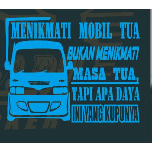 tyu Stiker mobil termurah[COD]menikmati mobil tua variasi stiker tulisan stiker kata kata Stiker