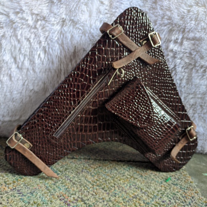 Aksesoris Sepeda - Tas Sepeda Ontel Pistol Kulit