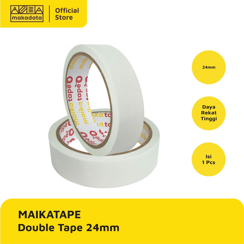 

ISOLASI DOUBLE TAPE MAIKATAPE 24MM MURAH