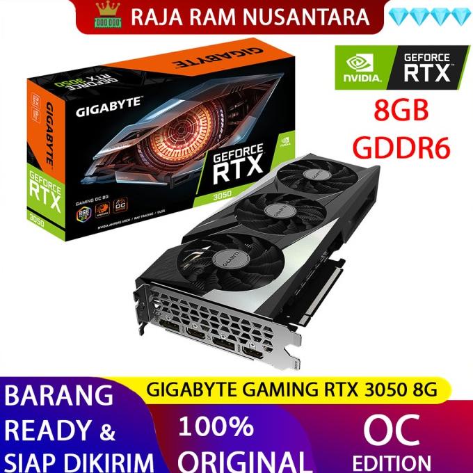 VGA GIGABYTE RTX 3050 OC Edition 8 GB VGA GeForce RTX3050