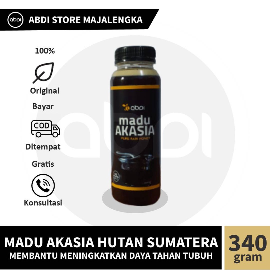 

Madu Murni ASLI Nektar Akasia Sumatra 100% Pure Raw Honey 340 gram