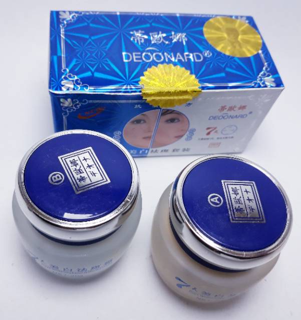 CREAM DEOONARD BIRU SET SIANG &amp; MALAM ORYGINAL