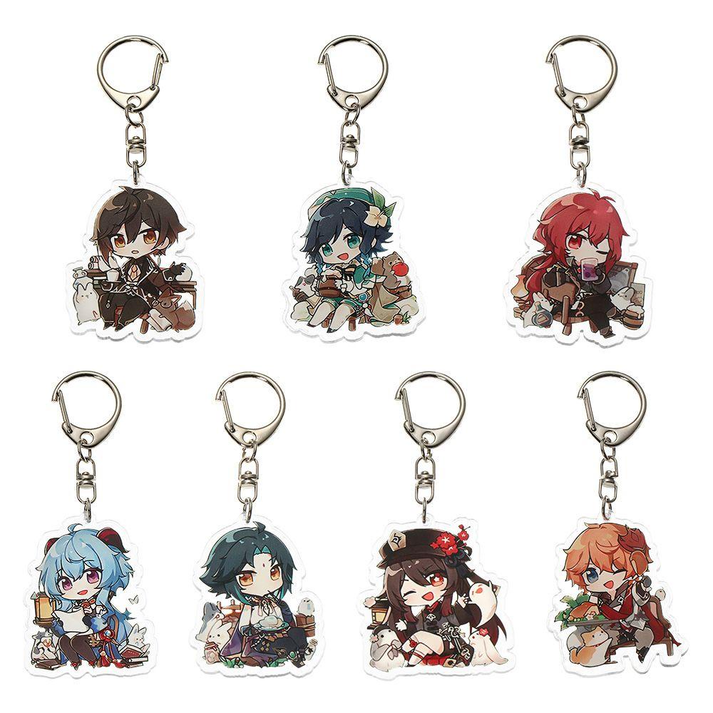 Solighter Gantungan Kunci Anime Koleksi Props Liontin Lucu Aksesoris Jepang Anime Cosplay Car Key Holder