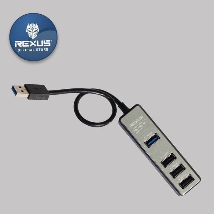 Rexus RXH-329 - USB HUB 4 PORT 1 PORT USB 3.0 + 3 PORT USB 2.0 Rexus