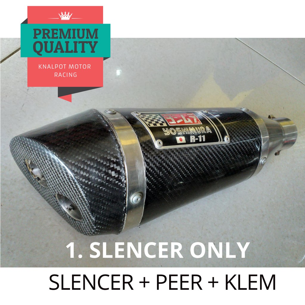 silincer knalpot Yoshimura R11carbon Knalpot Racing Motor  