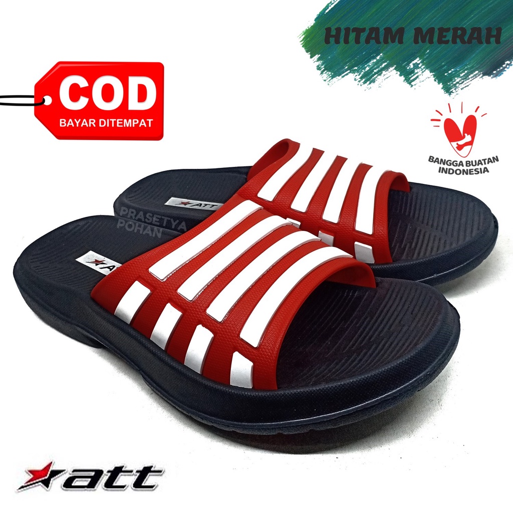 Sandal Pria Slide ATT Ringan dan Anti Air - Sendal Slide ATT Pria